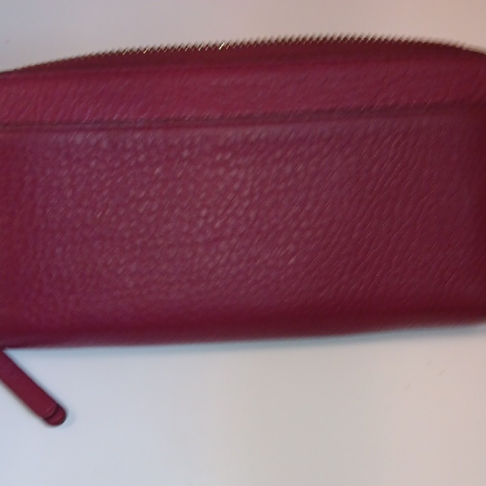 Kate Spade Red Leather Zip-Around Wallet